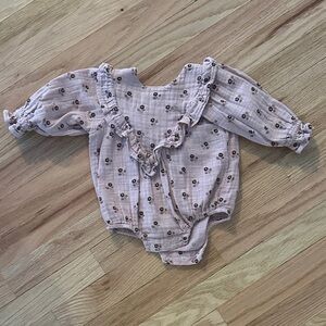 Rylee + Cru Blush Floral Baby Outfit